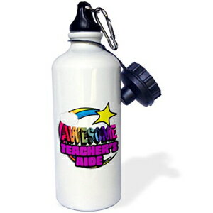 3dRose Shooting Star Rainbow Awesome Teachers Aide-Sports EH[^[{gA21 IX (wb_201426_1)A}`J[ 3dRose Shooting Star Rainbow Awesome Teachers Aide-Sports Water Bottle, 21oz (wb_201426_1), Multicolored