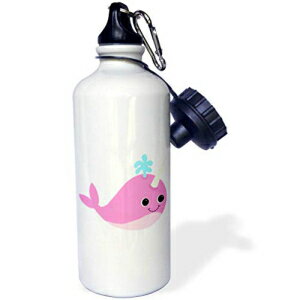 3dRose ウォーターボトル、21オンス、ホワイト 3dRose Water Bottle, 21oz, White