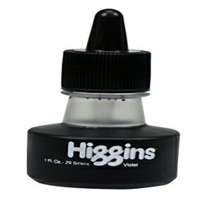 ヒギンズ顔料描画インク バイオレット 1 オンスボトル (44675) Higgins Pigmented Drawing Ink, Violet, 1 Ounce Bottle (44675)