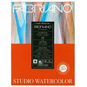ファブリアーノ スタジオ 水彩紙パッド 9X12 HP 300GSM 140 LB Fabriano Studio Watercolor Paper Pad 9X12 HP 300GSM 140 LB