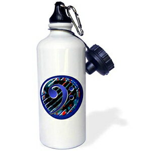 3dRose EH[^[{gA21IXAzCg 3dRose Water Bottle, 21oz, White