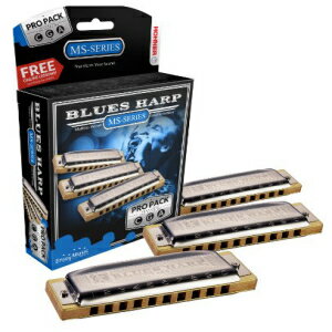 Hohner 3P532BX MS システム ブルースハープ プロ ハーモニカ - 3 個パック Hohner 3P532BX MS System Blues Harp Pro Harmonica - 3-Pack