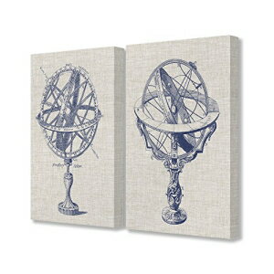 Stupell Industries Armillary Sphere Diagram イラスト キャンバス ウォールアート、各 2 枚、16 x 20、マルチカラー Stupell Industries Armillary Sphere Diagram Illustrations Canvas Wall Art, 2pc Each 16 x 20, Multi-Color