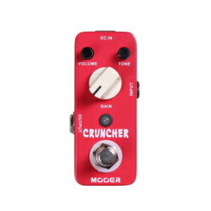 Mooer Cruncher、ハイゲインディストーションマイクロペダル Mooer Cruncher, high gain distortion micro pedal