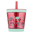 Contigo こぼれ防止キッズ トリタン ストロー タンブラー、14 オンス、スプリンクル ピンク Contigo Spill-Proof Kids Tritan Straw Tumbler, 14 Oz, Sprinkles Pink