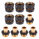 z[XNCbNRlN^A5Zbg103/4C`K[fz[XtBbeBONCbNRlN^A_v^[IXƃX Hose Quick Connector,5 Set 10PCS 3/4 Inch Garden Hose Fitting Quick Connector Adapter Male and Female