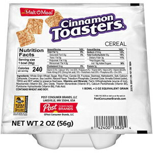 シリアル Malt-O-Meal シナモン トースター 朝食シリアル、2オンス シングルサーブボウル (48個パック) Malt-O-Meal Cinnamon Toasters Breakfast Cereal, 2 Ounce Single Serve Bowls (Pack of 48)