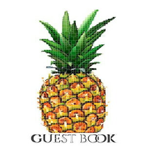 ν Paperback, pineapple mosaic international hospitality blank guest b...