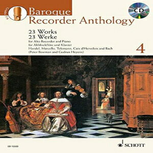 洋書 Paperback, Baroque Recorder Anthology, Vol. 4: 23 Works for Alto Recorder and Piano with a CD of Performances and Backing Tracks (Schott Anthology)