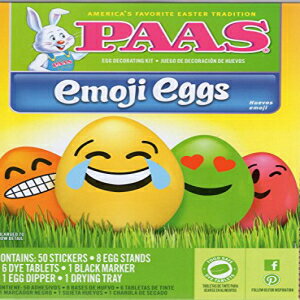 PAAS 絵文字卵 イースターエッグ デコレーション キット PAAS Emoji Eggs Easter Egg Decorating Kit 1