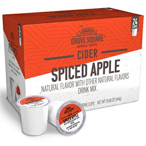 Grove   ݥåɡХ饨ƥѥå1 ʬ (24 ĥѥå) (ѥåϰۤʤ礬ޤ) Grove Square Cider Pods, Variety Pack, Single Serve (Pack of 24) (Pack May Vary)