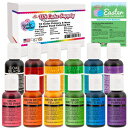 12 Color Cake Food Coloring Liqua-Gel Easter Egg Decorating Baking Set - U.S. Cake Supply .75 fl. Oz. (20ml) Bottles Primary & Neon Colors - Safely Made in the USA product