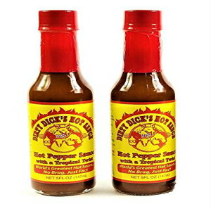 Dirty Dick's gsJcCXgzbgybp[\[X - 5tʃIX (2pbN)2 Dirty Dick's Hot Pepper Sauce with a Tropical Twist - 5 Fl Oz (2 PACK)2