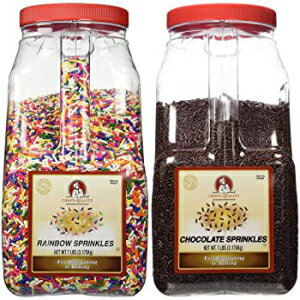 シェフのクオリティレインボーとチョコレートスプリンクルは7ポンドをバンドルしています。各 Chef's Quality Rainbow and Chocolate Sprinkles bundle 7lb. eachのサムネイル