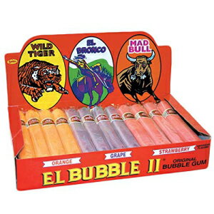 Dubble Bubble El Bubble II バブルガム葉巻、フルーツフレーバー詰め合わせ、36 個入りボックス Dubble Bubble El Bubble II Bubble Gum Cigars, Assorted Fruit Flavors, Box of 36