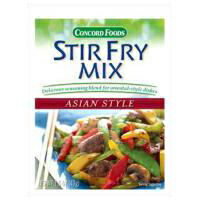 Concord Foods AWAX^Cu߃~bNXAd 1.1 IX (18 pPbĝP[X) Concord Foods Asian Style Stir Fry Mix, Net Wt 1.1 oz(VALUE Case of 18 Packets)