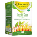 Davidson's Tea インペリアル グリーン ティー、25 カウント ティーバッグ、1.41 オンス (6 個パック) Davidson's Tea Imperial Green Tea, 25-Count Tea Bags, 1.41 Oz (Pack of 6)