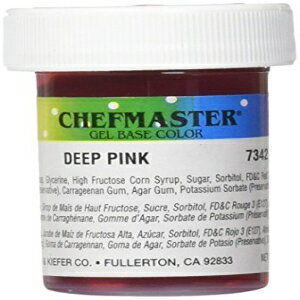シェフマスター濃縮ジェルカラー。1オンス。- 深いピンク Chefmaster Concentrated Gel Color. 1 oz. - Deep Pink