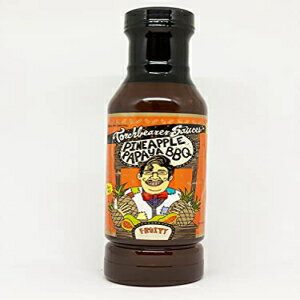 Torchbearer Sauces Pineapple Papaya BBQ, 12 Ounces - All Natural, Vegan, Extract-Free, Made in USA