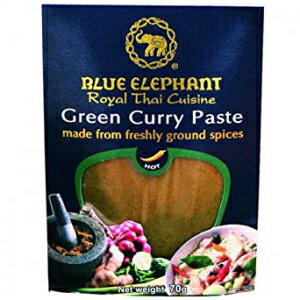 ブルーエレファントグリーンカレーペースト70G。 ฺฺBlue Elephant Blue Elephant Green Curry Paste 70 G.
