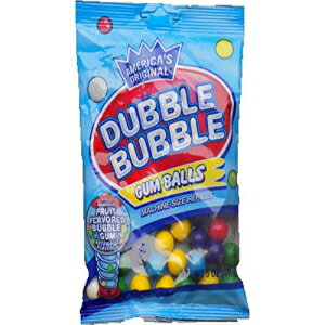 Dubble Bubble フルーツ風味ガムボール (5 オンス袋 4 パック) Dubble Bubble Fruit Flavored Gum Balls (4 Pack of 5 Ounce Bags)