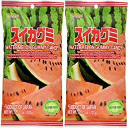 2パック 春日井スイカグミキャンディ 3.77オンス (2パック) 2 Pack, Kasugai Watermelon Gummy Candy 3.77oz (2 Pack)