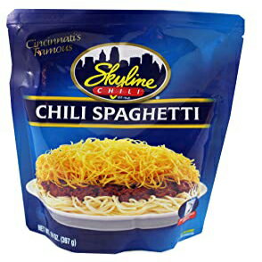 スカイラインチリスパゲッティ 14オンス電子レンジ対応ポーチ Skyline Chili Spaghetti, 14oz Microwavable Pouch