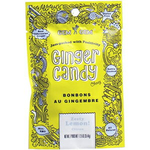 楽天GlomarketGem Gem ジンジャー キャンディ チューイー ジンジャー チュー （レモン、1.25 オンスの試飲サンプル） Gem Gem Ginger Candy Chewy Ginger Chews （Lemon, 1.25oz Tasting Samples）