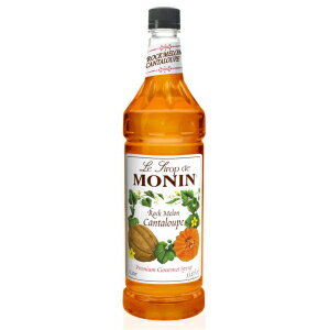 モナン フレーバー シロップ、ロック メロン マスクメロン、33.8 オンス プラスチック ボトル (1 リットル) Monin Flavored Syrup, Rock Melon Cantaloupe, 33.8-Ounce Plastic Bottle (1 liter)