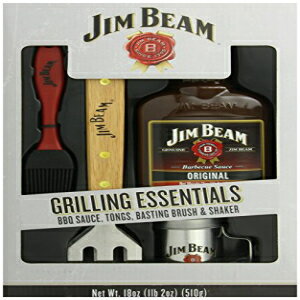 ジム ビーム: グリルの必需品 - ソース、トング、しつけブラシ、シェーカー Jim Beam: Grilling Essentials - Sauce, Tongs, Basting Brush & Shaker