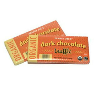 Trader Joe's オーガニック ダークチョコレート トリュフ バー、3.5 オンス （2パック） Trader Joe's Organic Dark Chocolate Truffle..