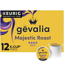 ゲヴァリア マジェスティック ロースト ボールド ダーク ロースト Kカップ コーヒー ポッド (12 ct ボックス) Gevalia Majestic Roast Bold Dark Roast K‐Cup Coffee Pods (12 ct Box)