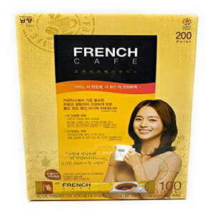 ナムヤンのプレミアムフレンチカフェインスタントコーヒーミックス（100本） Premium French Cafe Instant Coffee Mix (100 Sticks) by Namyang