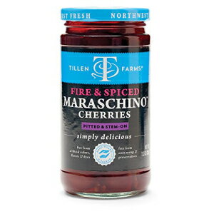 eBt@[Y t@CA[XpCX}XL[m`F[A13.5IX Tillen Farms Fire & Spiced Maraschino Cherries, 13.5 oz