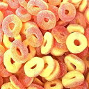 CrazyOutlet ピーチリンググミキャンディ、バルクパック、2ポンド CrazyOutlet Peach Rings Gummy Candy, Bulk Pack, 2 Lbs