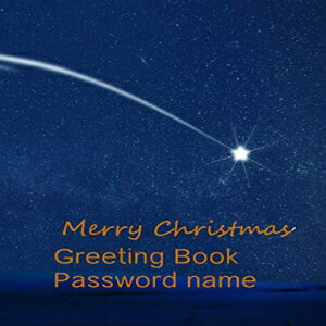 洋書 Paperback, Greeting Book Password Name: with cover color Blue Merry Christmas for Gift your Friends, For taking notes social media identifier