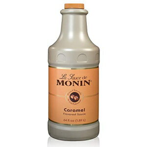 Monin - グルメ キャラメル ソース、濃厚でバター風味、デザート、コーヒー、スナックに最適、グルテンフリー、非遺伝子組み換え (64 オンス) Monin - Gourmet Caramel Sauce, Rich and Buttery, Great for Desserts, Coffee, and Snacks, Glute