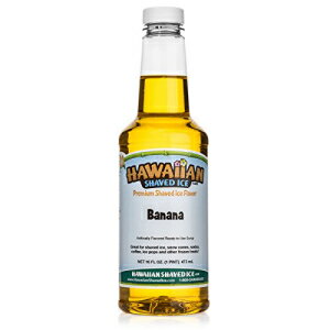 ハワイアンかき氷シロップ バナナ パイント Hawaiian Shaved Ice Syrup, Banana, Pint