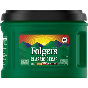 Folgers 饷å ǥե ߥǥ  饦 ҡ22.6  (6 ĥѥå) Folgers Classic Decaf Medium Roast Ground Coffee, 22.6 Ounces (Pack of 6)