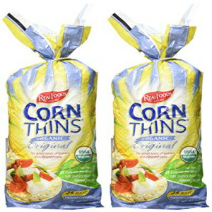 Real Foods オリジナル オーガニック コーンシンズ、5.3 オンス、2 パック Real Foods Original Organic Corn Thins, 5.3 oz, 2 pk