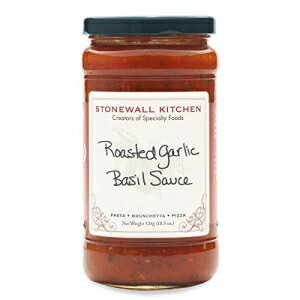 Stonewall Kitchen [XgK[bNoW\[XA18.5IX Stonewall Kitchen Roasted Garlic Basil Sauce, 18.5 Ounces