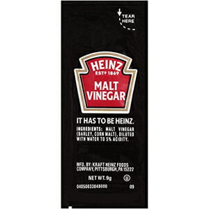 モルトビネガー ハインツ シングルサーブ モルトビネガー (200 ct ケースパック) Heinz Single Serve Malt Vinegar (