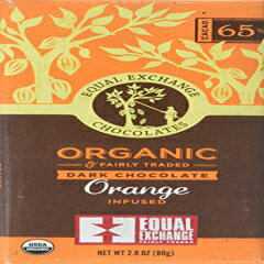 等価交換オーガニックオレンジチョコレート、12個入 Equal Exchange Organic Orange Chocolate, 12 Count