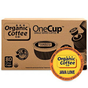 The Organic Coffee Co. OneCup Java Love (80 Count) シングルサーブコーヒー Keurig K-cup Brewers USDA Organic と互換性があります The Organic Coffee Co. OneCup Java Love (80 Count) Single Serve Coffee Compatible with Keurig