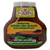 TT f ` f A{ R Vs[k 250 ml vX`bN W[ Salsa de Chile de Arbol con Chapulines 250 ml Plastic Jar