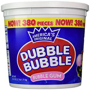 ダブルバブルタブ、オリジナルフレーバー、380個、60.3オンス(3.7ポンド) Dubble Bubble Tub, Original Flavor, 380-Count, 60.3 Oz(3.7 lb)