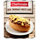 Chef-mate ベーシックチェダーチーズソース、マカロニ＆チーズ用缶詰、6ポンド10オンス（#10缶バルク） Chef-mate Basic Cheddar Cheese Sauce, Canned Food for Mac and Cheese, 6 lb 10 oz (#10 Can Bulk)