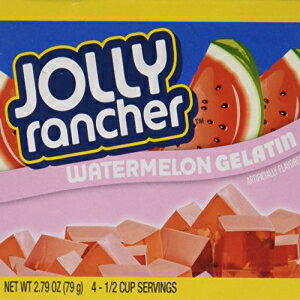 ジョリーランチャー スイカゼラチンゼリー (4箱) Jolly Rancher Watermelon Gelatin Jello (4 Boxes)
