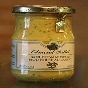 エドモン・ファロー ディジョンマスタード バジル添え (7オンス) Edmond Fallot Dijon Mustard with Basil (7 ounce)