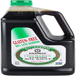 キッコーマン 減塩グルテンフリーたまり醤油 0.5ガロン容器 Kikkoman Less Sodium Gluten Free Tamari Soy Sauce .5 Gallon Container